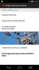 The Android Arsenal Layouts DragLinearLayout