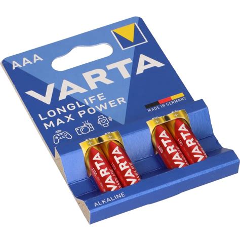 Varta AAA Micro 4703 Max Power Batterie 4er Blister