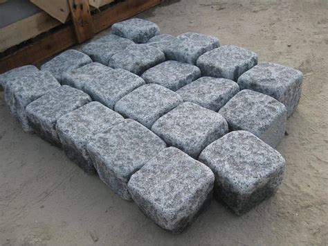 Dark Grey Granite Cobblestone Tumbled China Natural Stone