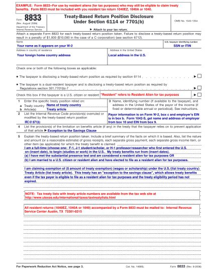 19 8833 form - Free to Edit, Download & Print | CocoDoc