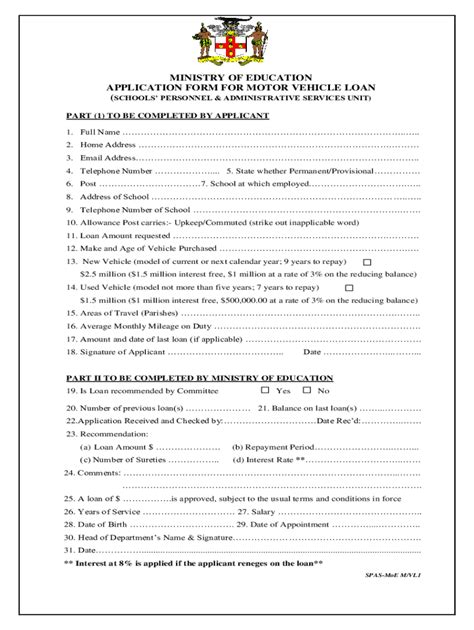 Fillable Online Moey Gov Ministry Of Education Application Form For