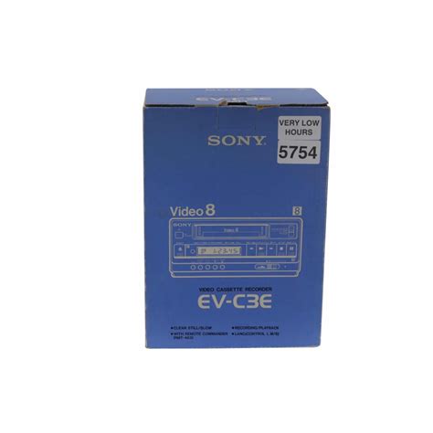 Sony Ev C E Video Cassette Recorder Very Low Hours Boxed Vcrshop