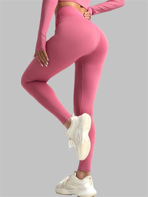 1 Piece Naked Yoga Pants Women Peach Hip High Waisted Hip Lifting Running Sports Fitness Pants
