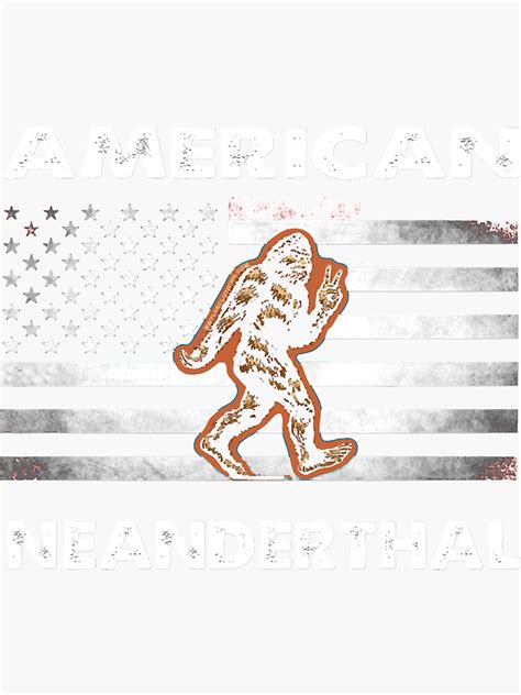 Proud American Neanderthal Vintage Sticker For Sale By Michaelhabinck