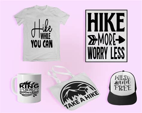 Hiking Svg Bundle Instant Download Cricut Cutting Files Etsy