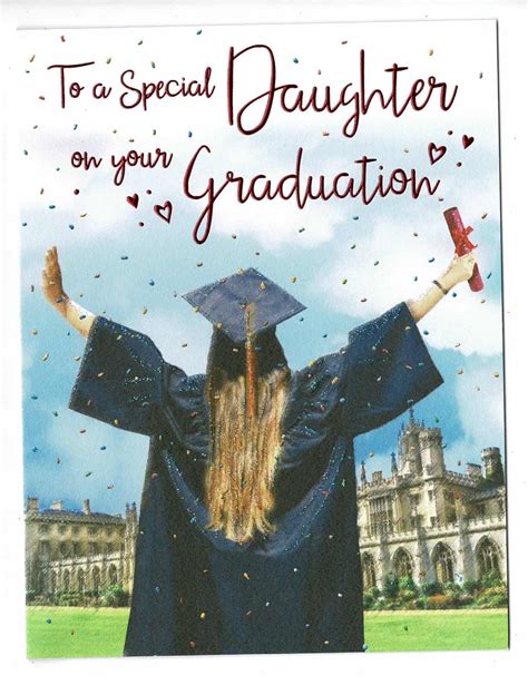 Daughter Graduation Card To A Special Daughter On Your Graduatio With Love Ts And Cards