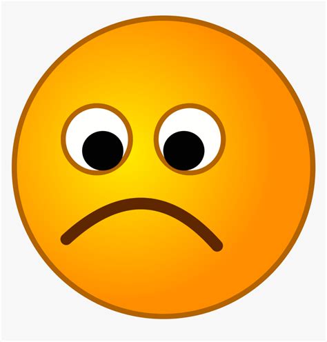 Orange Sad Face Clipart - Sad Smile Status, HD Png Download , Transparent Png Image - PNGitem