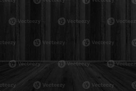 Black Wood Texture Background Room Floor Blank For Design 12523272