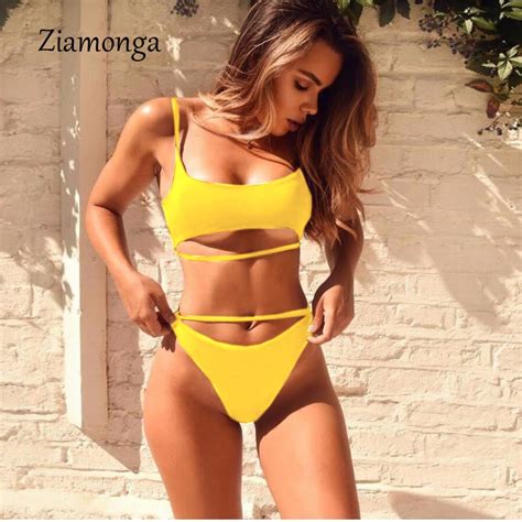 Ziamonga Conjunto De Bikini Bandage Para Mujer Ropa De Playa Sexy