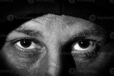 human eyes close up shot,black and white image 949251 Stock Photo at ...