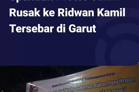 Ridwan Kamil Dapat Kritik Dari Warga Gegara Jalan Rusak Hingga Spanduk