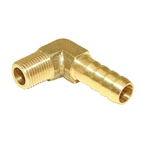 Joywayus Brass Hose Fitting 90 Degree Elbow 1 4 Barb X 1