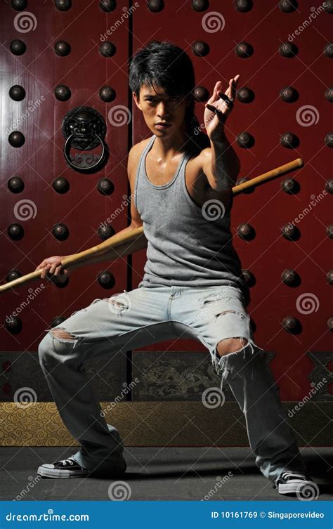 asian man  fighting action stock image image  korea asia