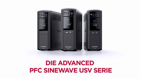 Cyberpower Advanced Pfc Sinewave Usv Produkt Werbefilm Schuko Youtube