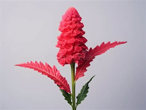 Cockscomb Flower in Studio Background, Single Cockscomb Flower ...