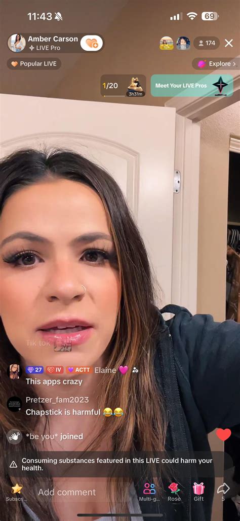 Amber Carson Warning for Using Chapstick : r/TikTok_Top99_UnBiased