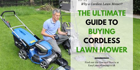 Guide To Buying A Cordless Lawnmower Easylawnmowing