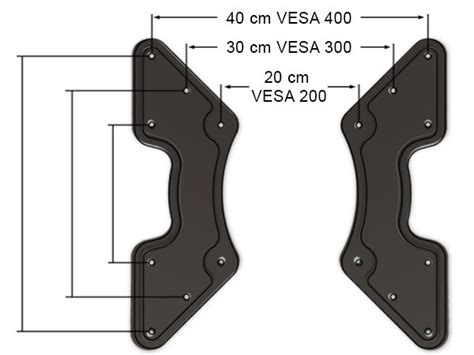 VESA Adapter Erweiterung von VESA 200 auf VESA 300 auf VESA 400 ...