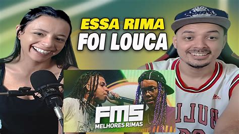 FMS 1ª JORNADA melhores rimas REACT WALLZITU E CAMILA FRANÇA