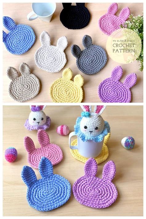 7 Easter Coaster Crochet Patterns Crochet Coasters Crochet Coasters Free Pattern Crochet