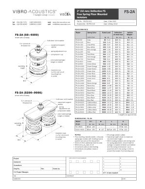 Fillable Online FS 2A 504500 FS 2A 52009000 Vibro Acoustics Fax Email