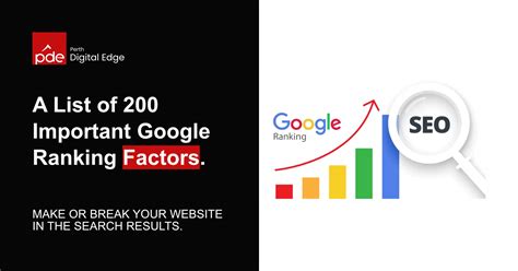 List Of 200 Important Google Ranking Factors 2022 PDE