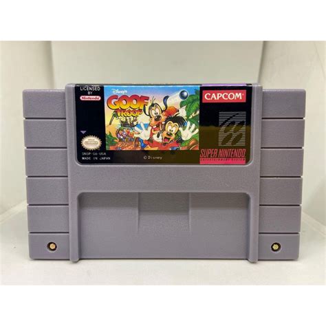 Fita Cartucho Jogo Pateta Goof Troop Para Super Nintendo Submarino