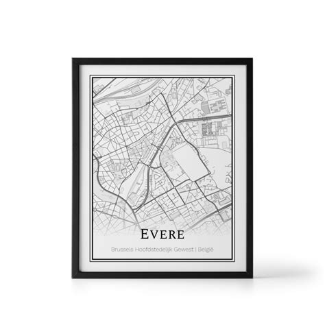 Plattegrond Evere poster - Where It Happened