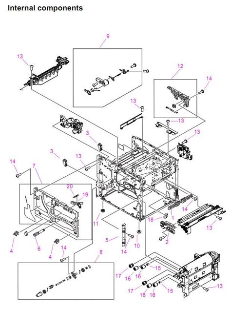 Hp Laserjet Mfp Printer Parts Diagrams