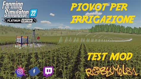 Piovot Per Irrigazione Circular Pivot Irrigation TEST MOD Console PC