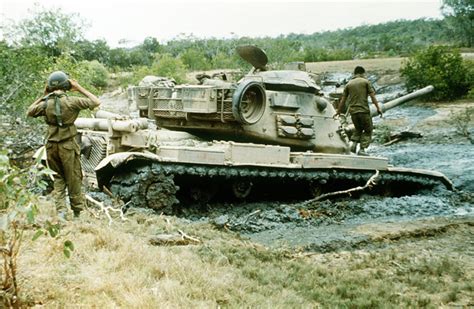 An M A Tank Attached To The St Marine Amphibious Unit St Mau