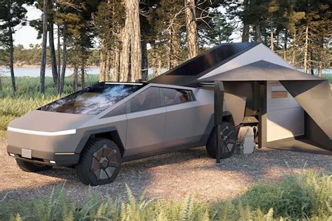 Luxury Camper accessory by Form Camper designed to fit Tesla Cybertruck ...