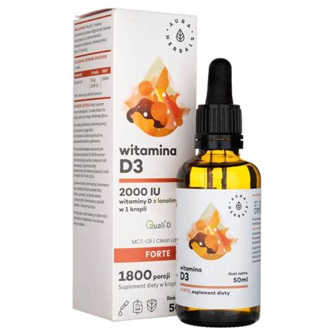 Aura Herbals Witamina D Forte W Kroplach Ml