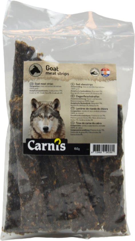 Carnis Geit Vleesstrips 150 G Bol