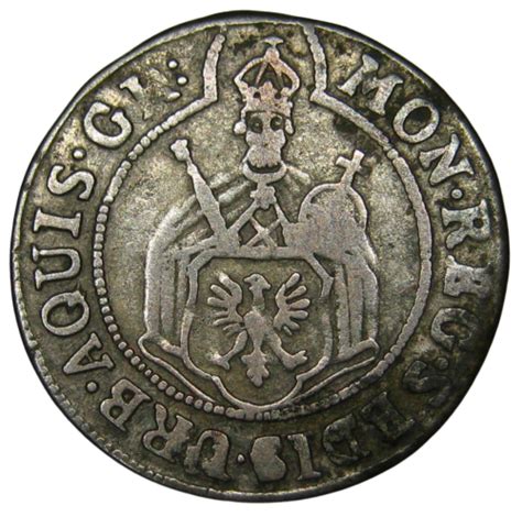 German States Aachen Charlemagne Shield Silver Mark Km