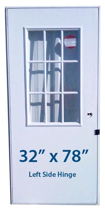 Mobile Home Cottage Door 32x78 Lh Left Hand Hinge Doors With Window