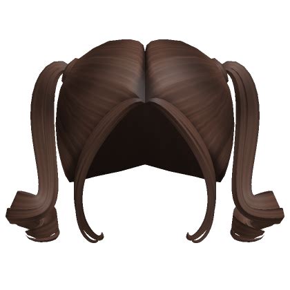 Curly Glam Pigtails In Brown Roblox Item Rolimon S