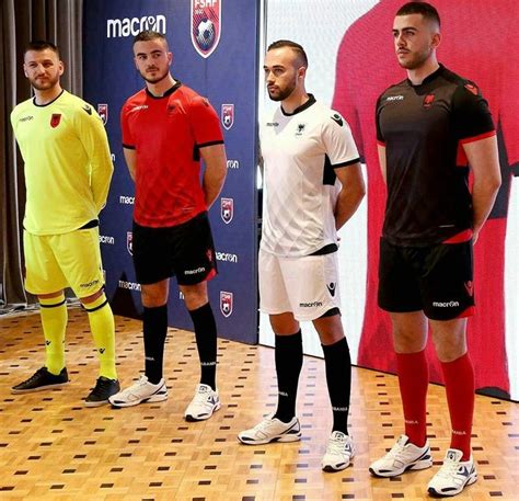 Albania Macron Home Away And Third Kits Football Fashion