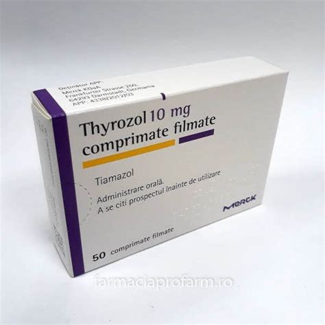 Thyrozol Mg X Compr Film Mg Merck Kgaa Medicament