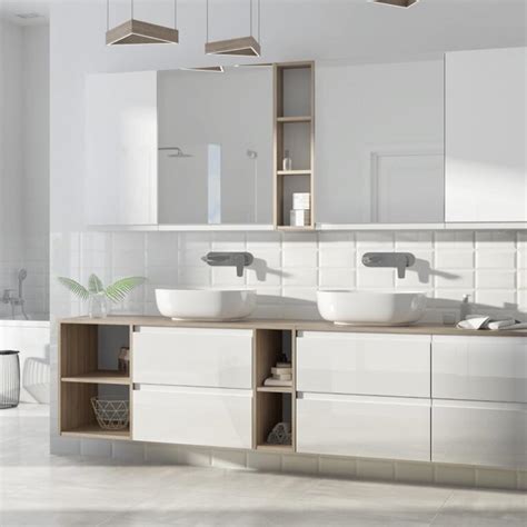 Moduo 60 kupatilski ormar sa ogledalom 59,5x14,1x80 cm sivi | Emmezeta ...