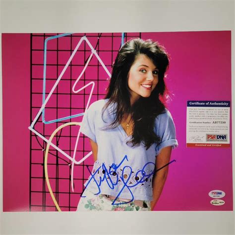 Tiffani Thiessen Signed 11x14 Photo Kelly Kapowski Autograph Psadna