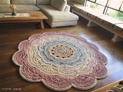 My Giant Crochet Doily T Shirt Yarn Rug Pattern By Osa Einaim