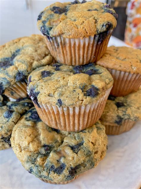 30 Minute Vegan Oatmeal Blueberry Muffins Peanut Butter And Jilly