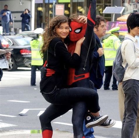 peter parker, zendaya and spider man far from home - image #6432919 on Favim.com