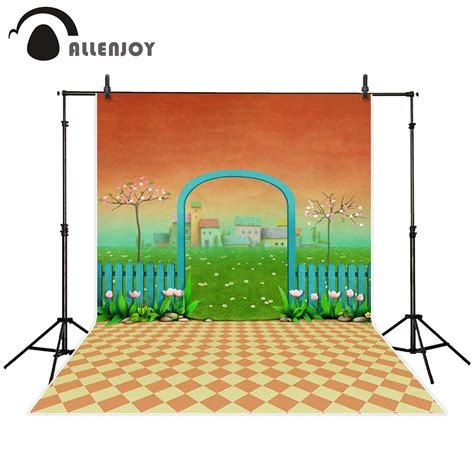 Allenjoy Arri Re Plan Pour Studio Photo Prairie De Printemps Jardin