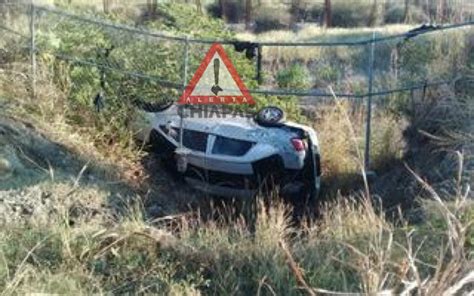 Vuelca Veh Culo Por Exceso De Velocidad Tuxtla