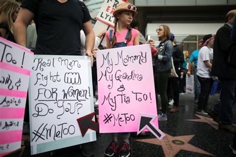 Hundreds March In Support Of Metoo Campaign