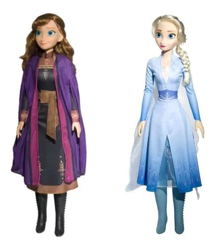 Boneca Anna E Elsa Frozen Gigante Cm Mercadolivre