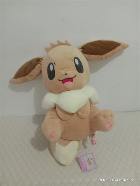 Big Pokemon Eevee Plush Doll I Love Eievui Series Prize Banpresto Japan Hobbies And Toys Toys