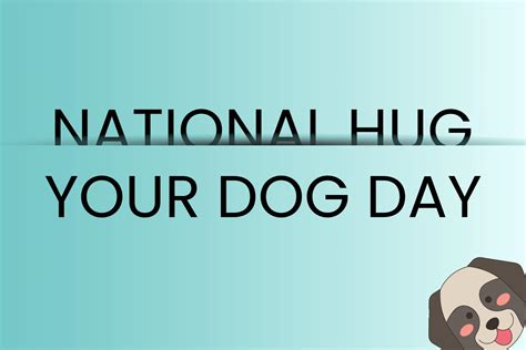 National Hug Your Dog Day Vector Illustration April 10 Usa Holiday